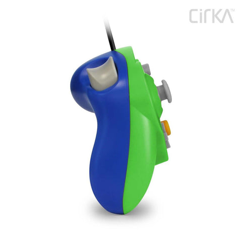 cirka wired controller gamecube/wii (green/blue)